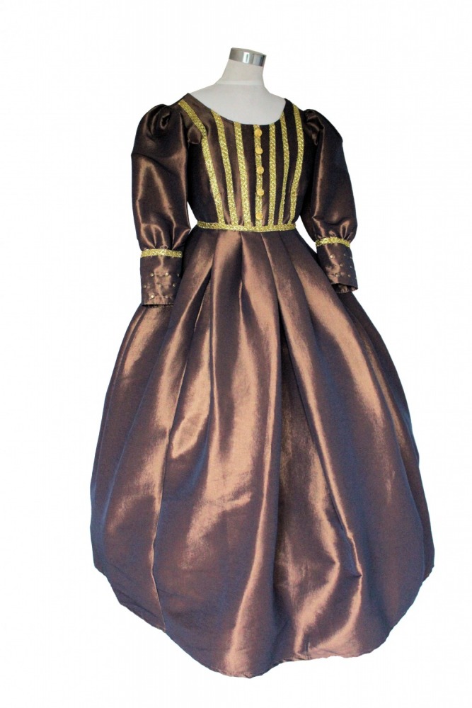Ladies/ Older Girl's Petite Medieval Tudor Elizabethan Costume Size 6 - 8 Image